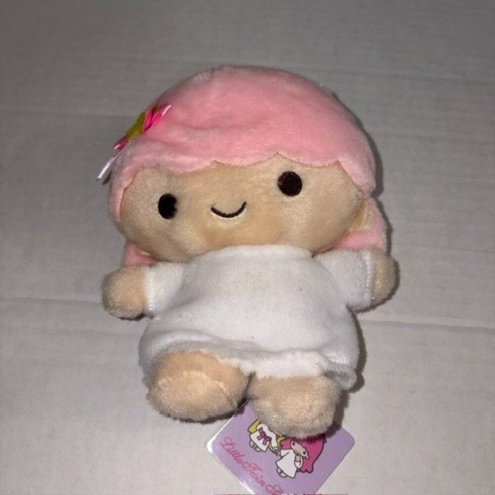 Sanrio Little Twin Stars Small Fluffy Stuffed Toy Lala Plush Doll New with Tags